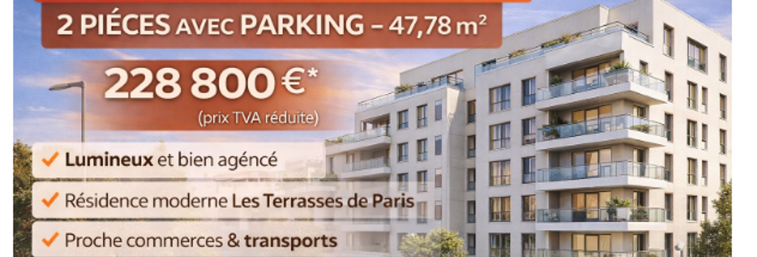 Appartement 1 Pièce 48 m² à vendre à Épinay-sur-Seine (93800)