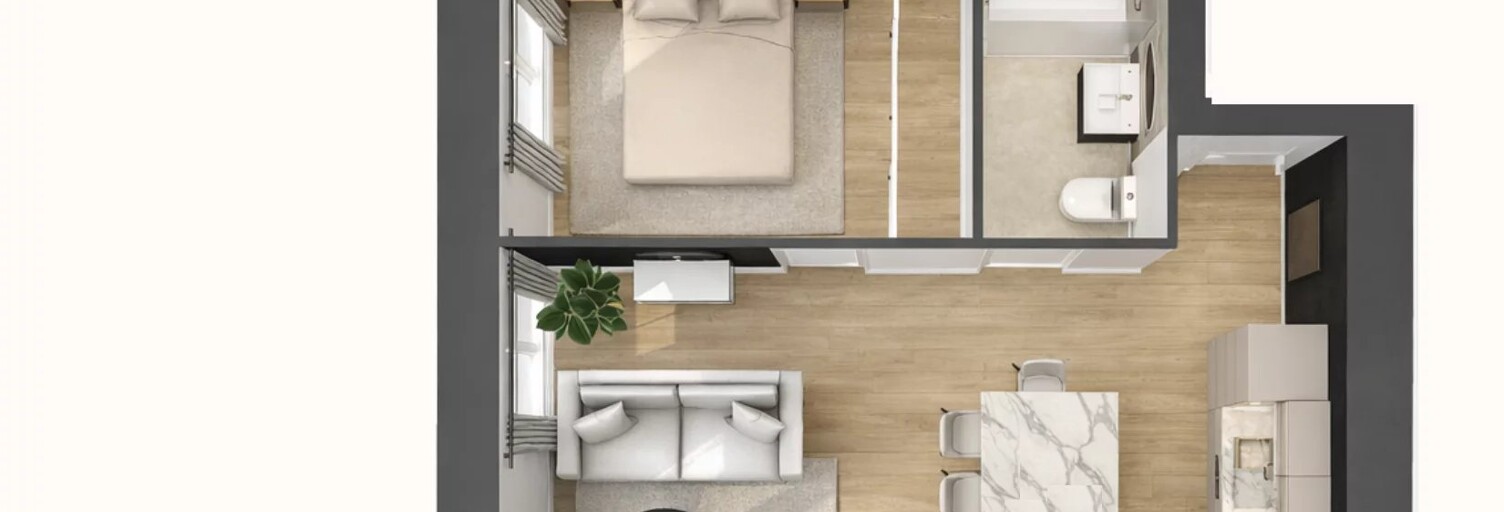 Appartement 2 Pièces 40 m² à vendre à Lyon 1 (69001)