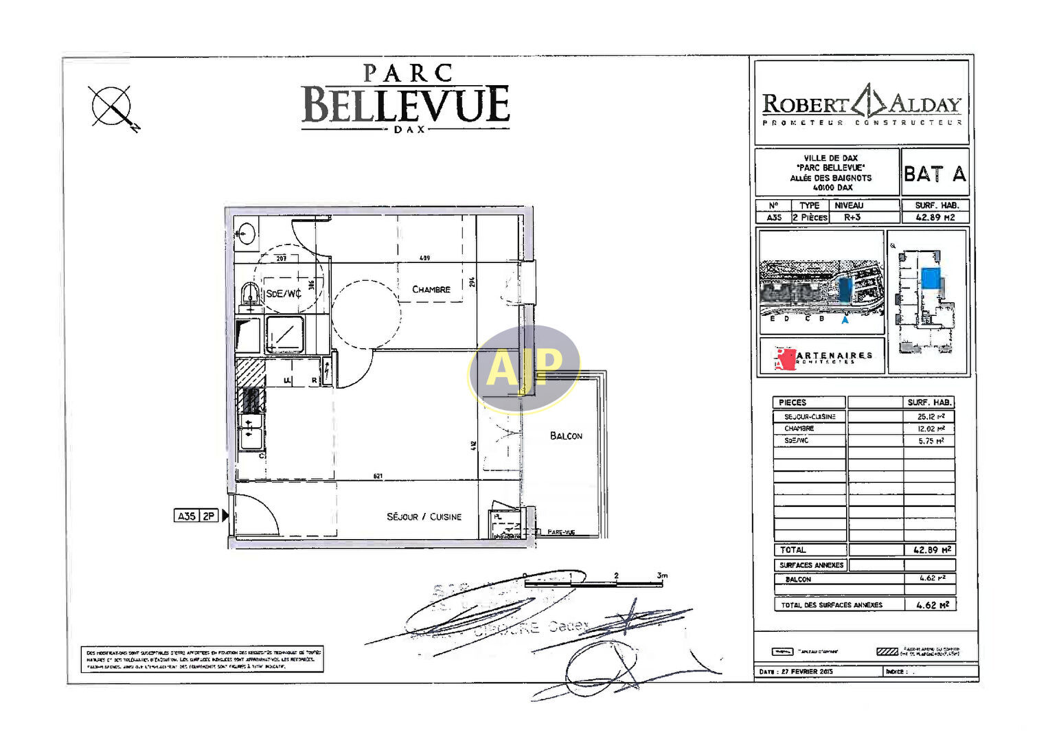 Appartement  T2 à vendre Dax 40100