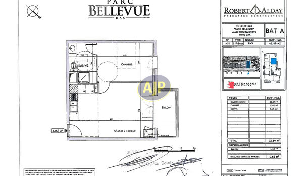 Appartement 2 pièces  à vendre Dax 40100