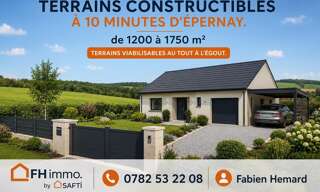 Terrain  1200 m² à vendre à Montmort-Lucy (51270)