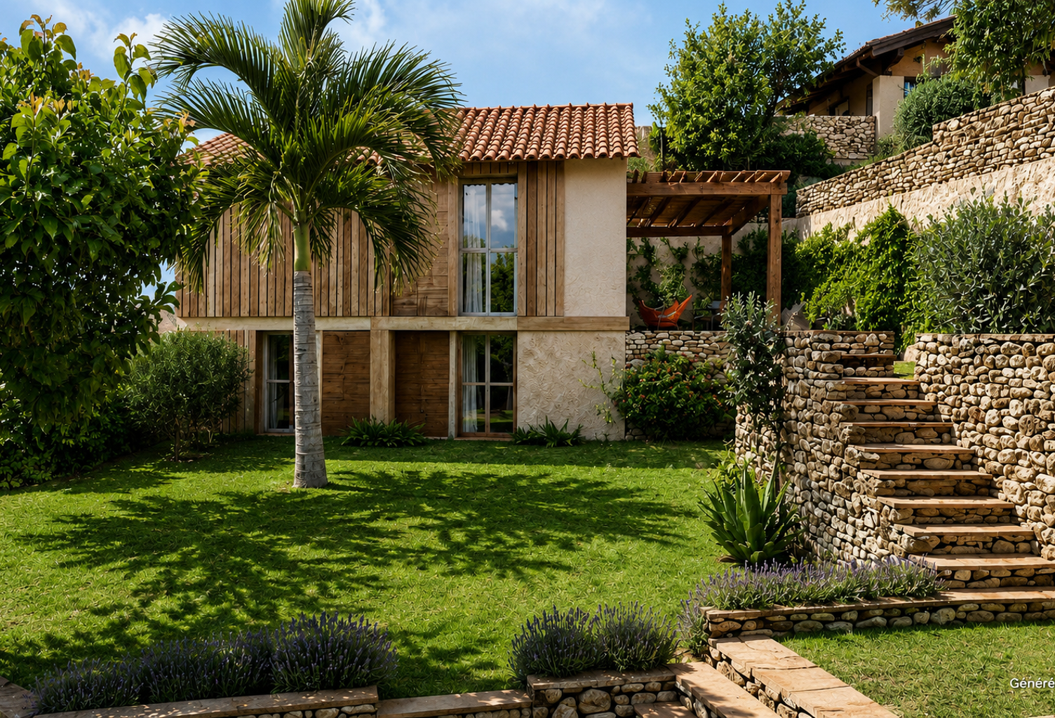 Roquebrune cap martin terrain vendu avec projet de construct — photo 1