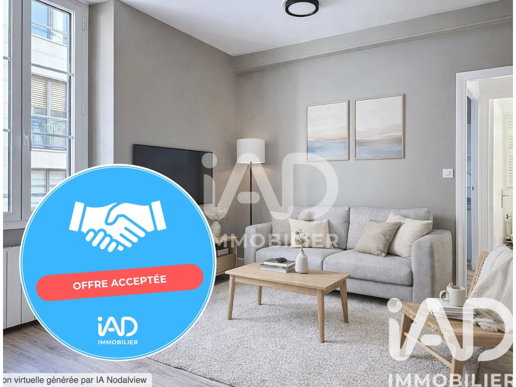 Mantes-la-Jolie - 37m² - 2p. - 1ch.