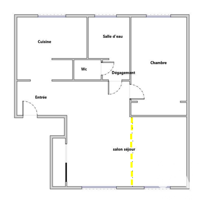 Appartement 3 pièces 208000 €