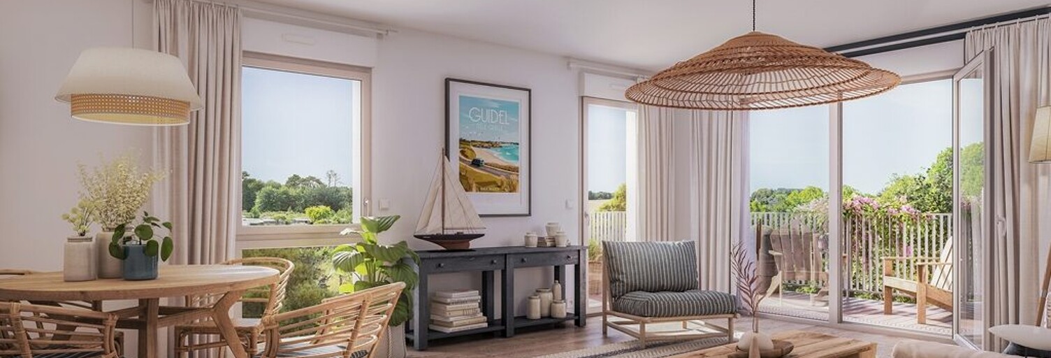 Appartement neuf T3, T4 Pièce 61 à 95 m² à vendre à Guidel (56520)