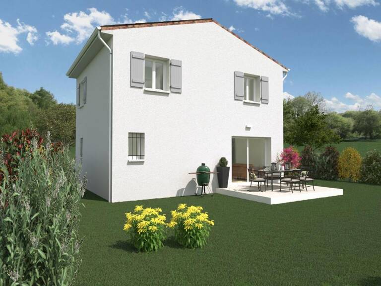 PROJET LORIOL :  Maison 3 chambres+ garage+ terrasse+ terrain 350 m² — photo 1
