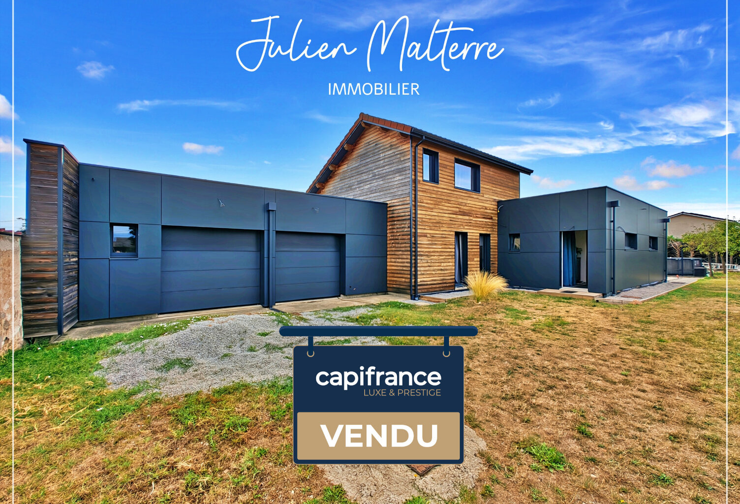 St-Just-St-Rambert, maison d'architecte 147 m², 4 chambres, garage double sur terrain de 985 m² — photo 1