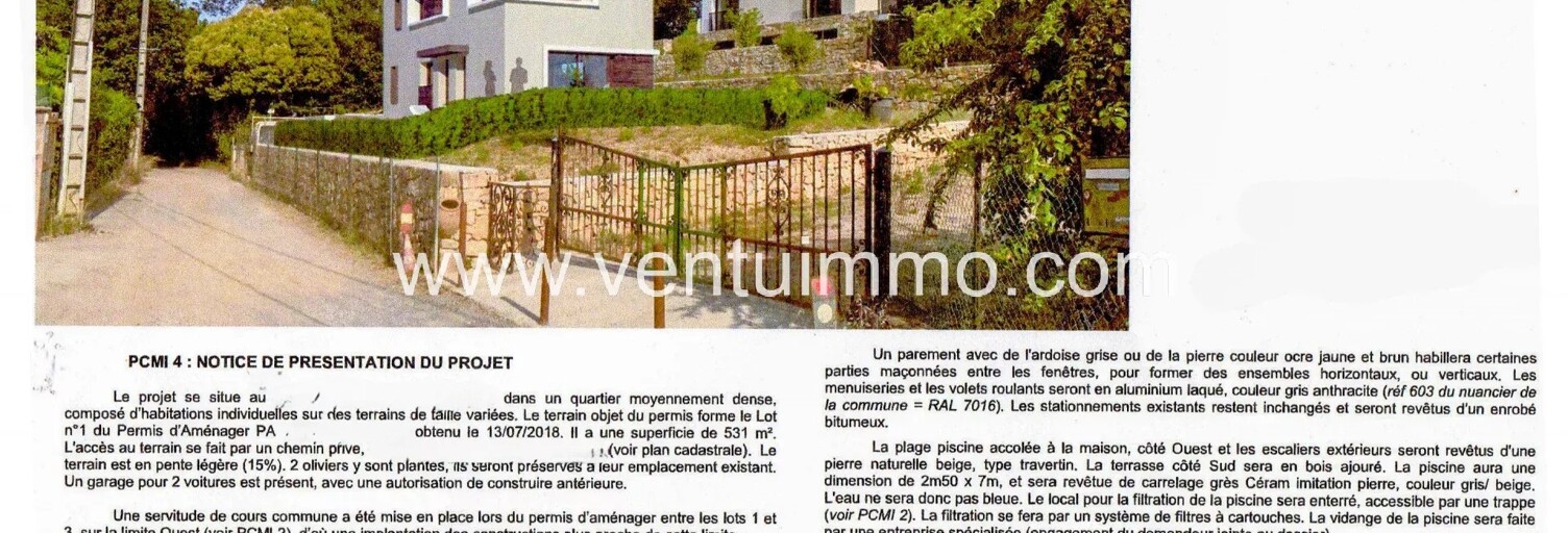 Terrain  531 m² à vendre à Vallauris (06220)