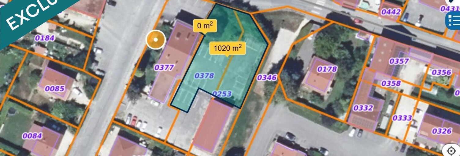 Terrain  1000 m² à vendre à Tullins (38210)