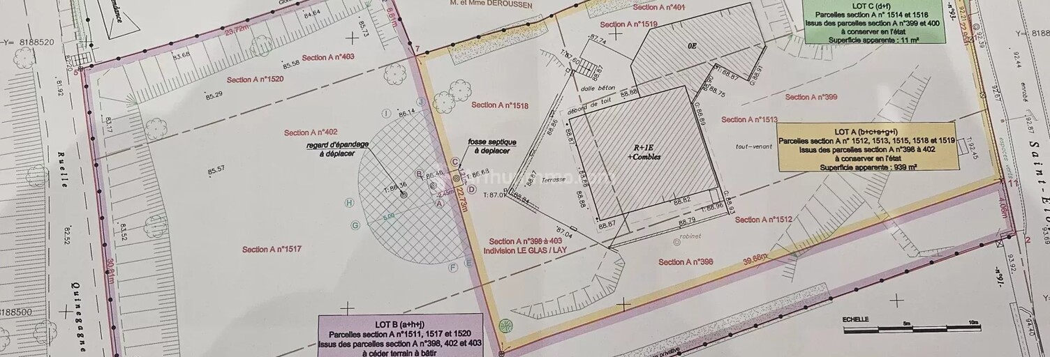 Terrain  1029 m² à vendre à Chalifert (77144)