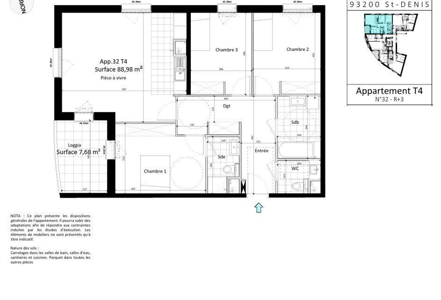 Vente Appartement 4 pièces — photo 1