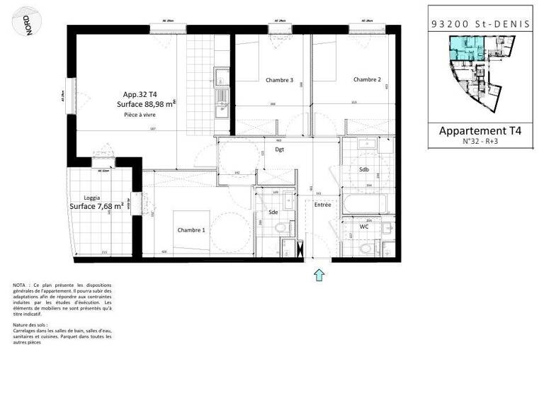 Vente Appartement 4 pièces — photo 1