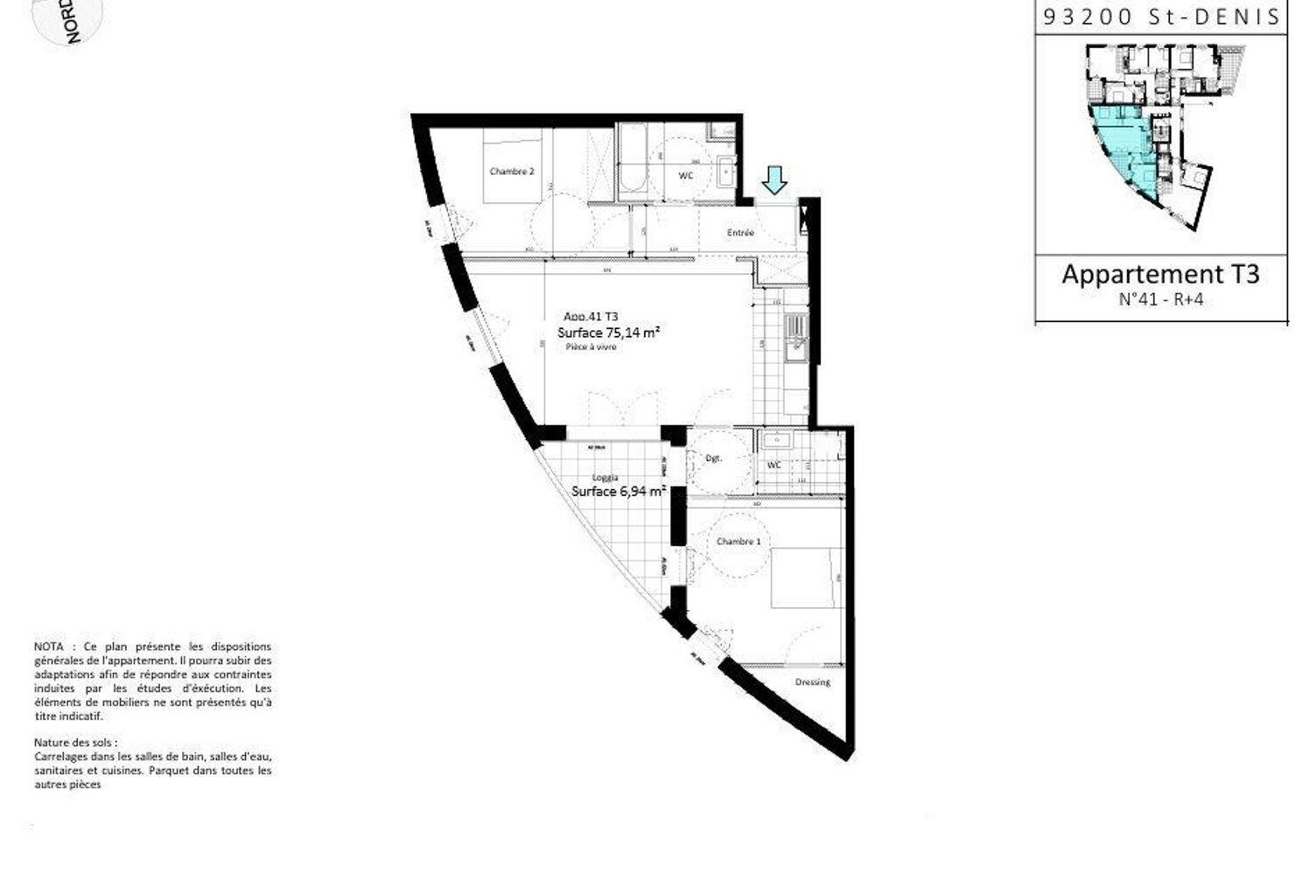 Vente Appartement 3 pièces — photo 1