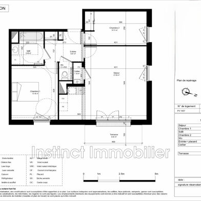 Appartement 3 pièces 210500 €