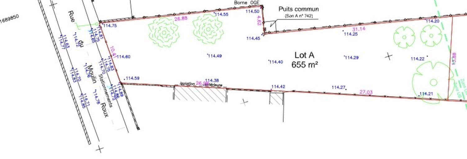 Terrain  657 m² à vendre à Les Écrennes (77820)