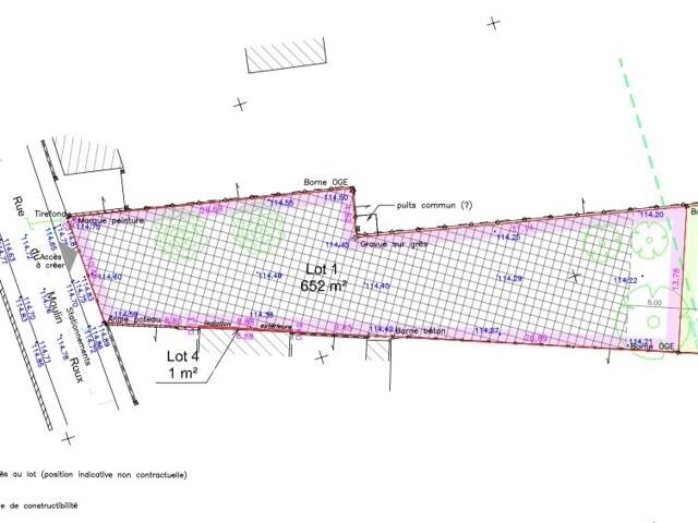Vente Terrain à bâtir 652 m&sup2; — photo du bien