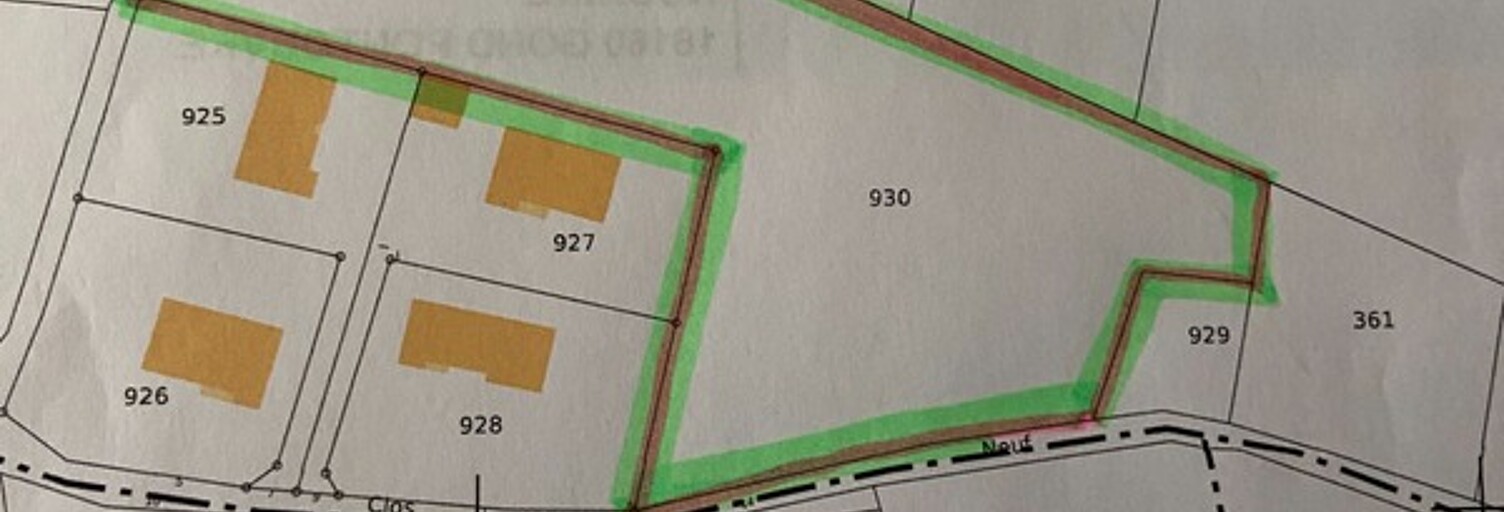 Terrain  5507 m² à vendre à Pranzac (16110)