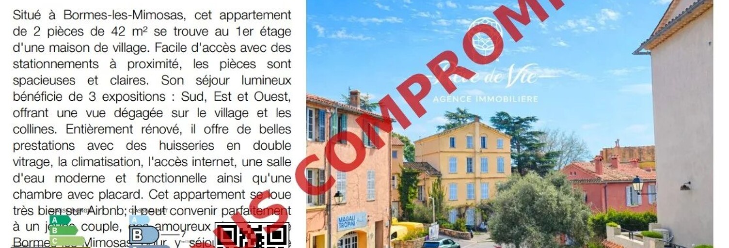 Appartement 2 Pièces 42 m² à vendre à Bormes-les-Mimosas (83230)