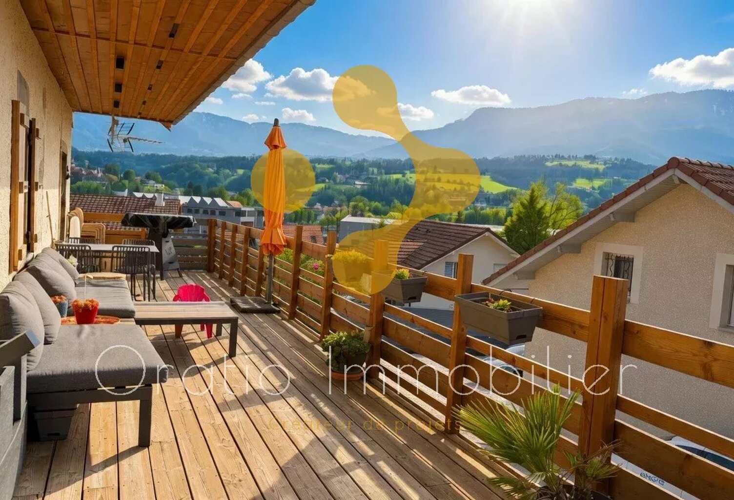 T4 rénové dans ancien corps de ferme ,Terrasse panoramique à Gre — photo 1