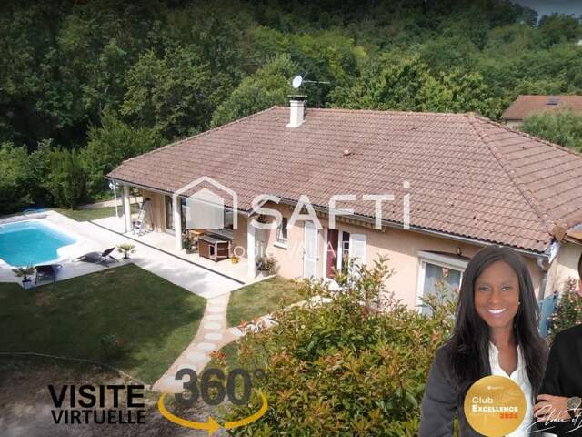 Maison individuelle plain-pied 142 m²  Piscine  Terrain 951 m²  Nivolas-Vermelle — photo du bien
