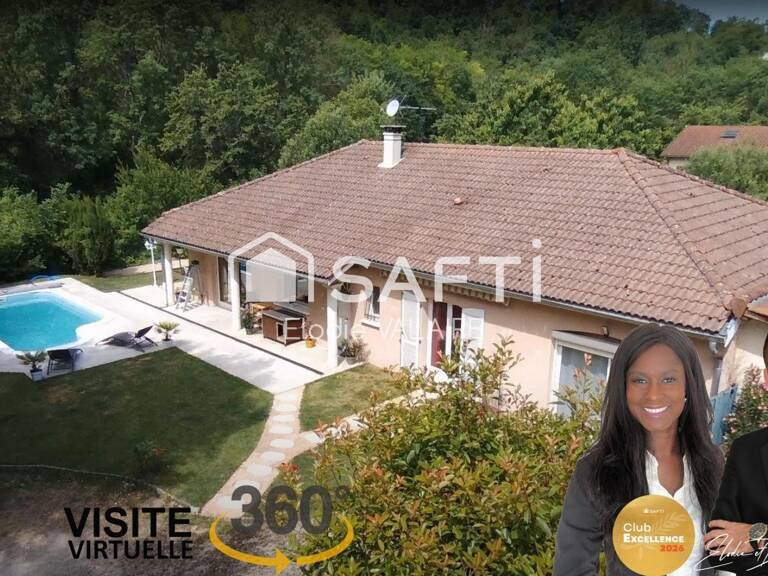 Maison individuelle plain-pied 142 m²  Piscine  Terrain 951 m²  Nivolas-Vermelle — photo 1