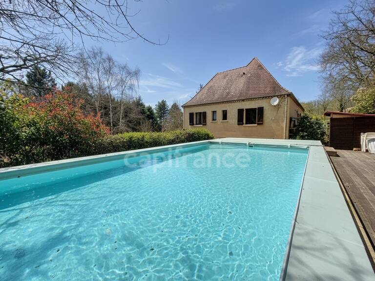 Maison 222m², 8 pièces, 6 chambres, gîte, studio, chambre d'hôte, piscine, terrrain 2737m² à LE BUISSON DE CADOUIN (24) — photo 1