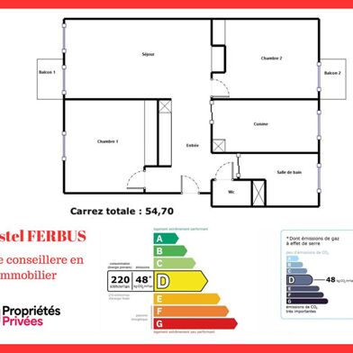 Appartement 3 pièces 177000 €