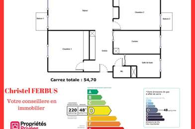 Appartement 3 pièces 172000 €