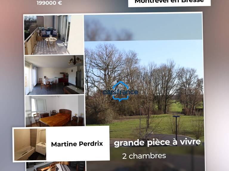Centre de MONTREVEL EN BRESSE Appartement T3 lumineux avec balcon, dernier étage et garage – Résidence récente — photo 1