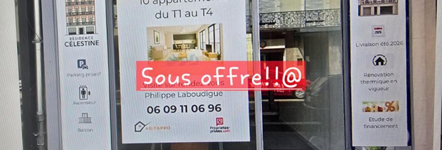 Appartement 2 Pièces 26 m² à vendre à Vichy (03200)
