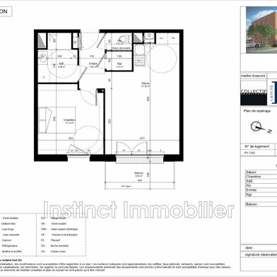Appartement 2 pièces 154000 €