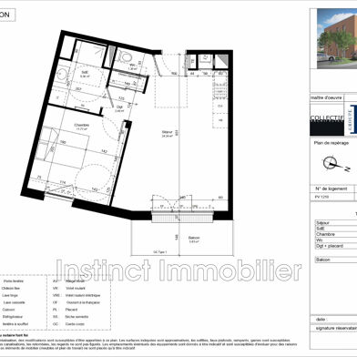 Appartement 2 pièces 154500 €