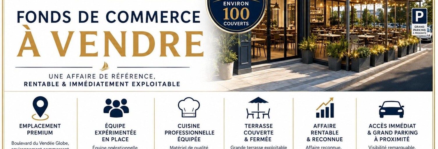 Commerce  269 m² à vendre à Les Sables-d'Olonne (85180)