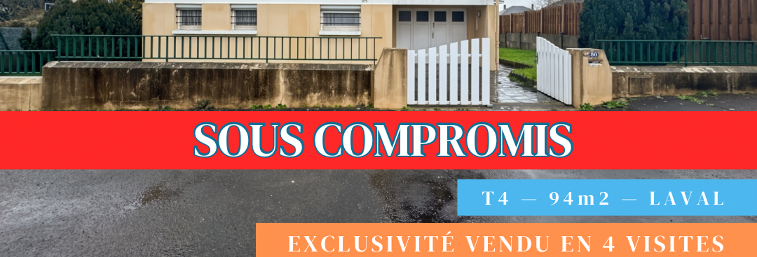 Maison 4 Pièces 93 m² à vendre à Laval (53000)
