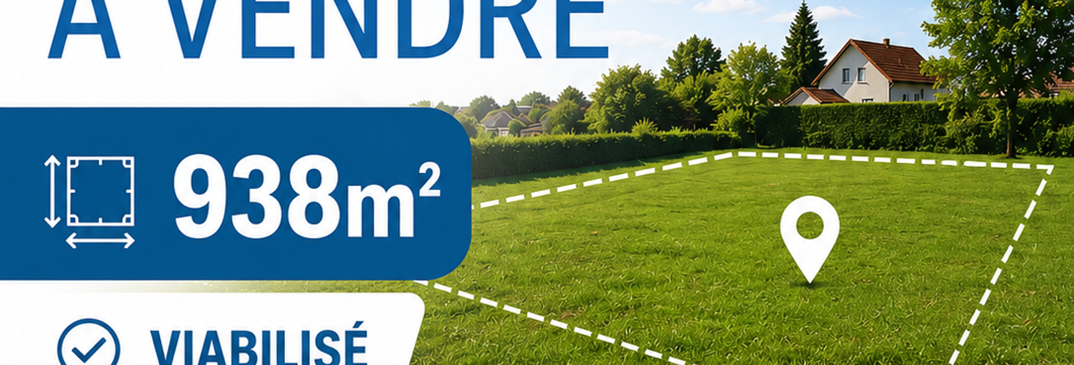 Terrain  938 m² à vendre à Camarsac (33750)