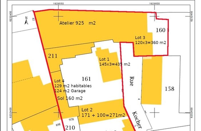 Doubs (25), à vendre Besançon,  5 Immeubles + 1 Atelier + terrain de 3417 m2  Besançon, quartier Chaprais — photo 3