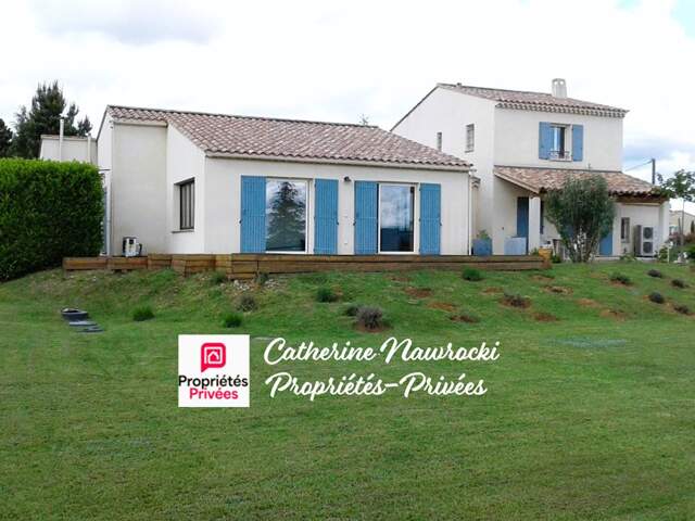 SAULT (84390)  VILLA 200 m², 5 CHAMBRES AVEC GÎTE ET PISCINE INTÉRIEURE, GARAGE, TERRAIN 1700 M² — photo du bien