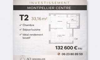 Appartement 2 Pièces 33 m² à vendre à Montpellier (34000)