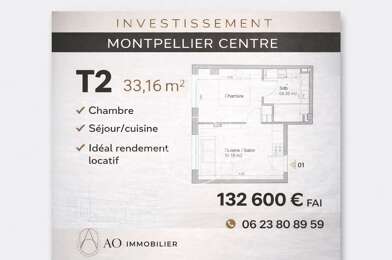 Appartement 2 pièces 132600 €