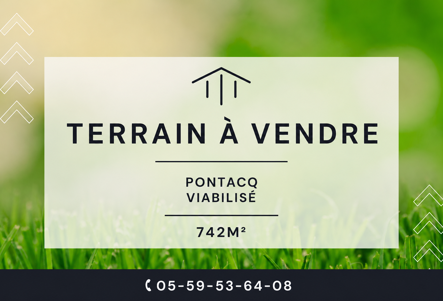 TERRAIN PLAT VIABILISE DE 742m2 LOT 3 — photo 1