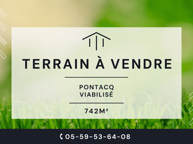 TERRAIN PLAT VIABILISE DE 742m2 LOT 3 — photo 1