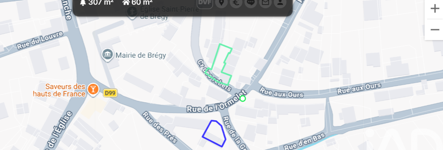 Terrain  205 m² à vendre à Brégy (60440)