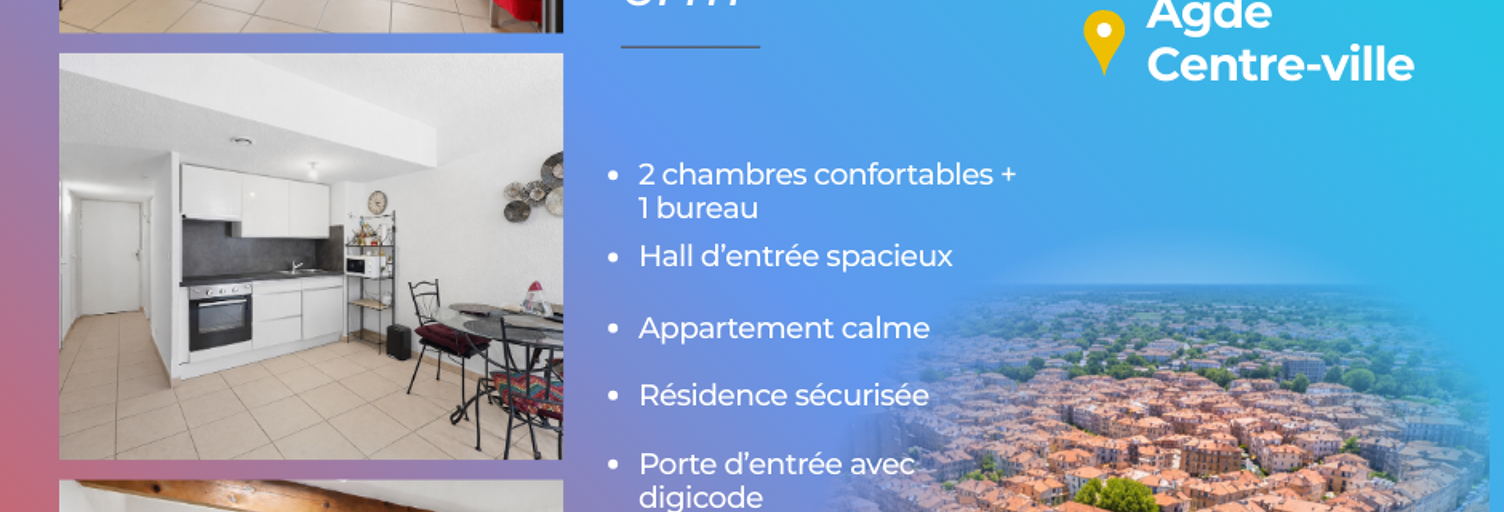 Appartement 3 Pièces 61 m² à vendre à Agde (34300)