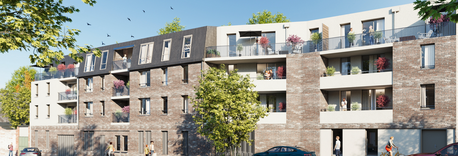 Appartement neuf T1, T2, T3 Pièce 23 à 65 m² à vendre à Déville-lès-Rouen (76250)
