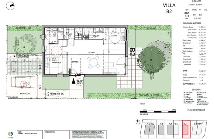 Maison contemporaine 124,5 m² – 5 pièces – Sannois 95110 (Quartier Pasteur) — photo 3