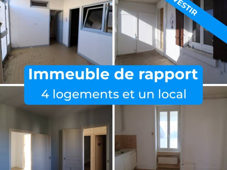 Dpt Saône et Loire (71), à vendre ROMENAY immeuble - 4 appartements et 1 local commercial — photo 1