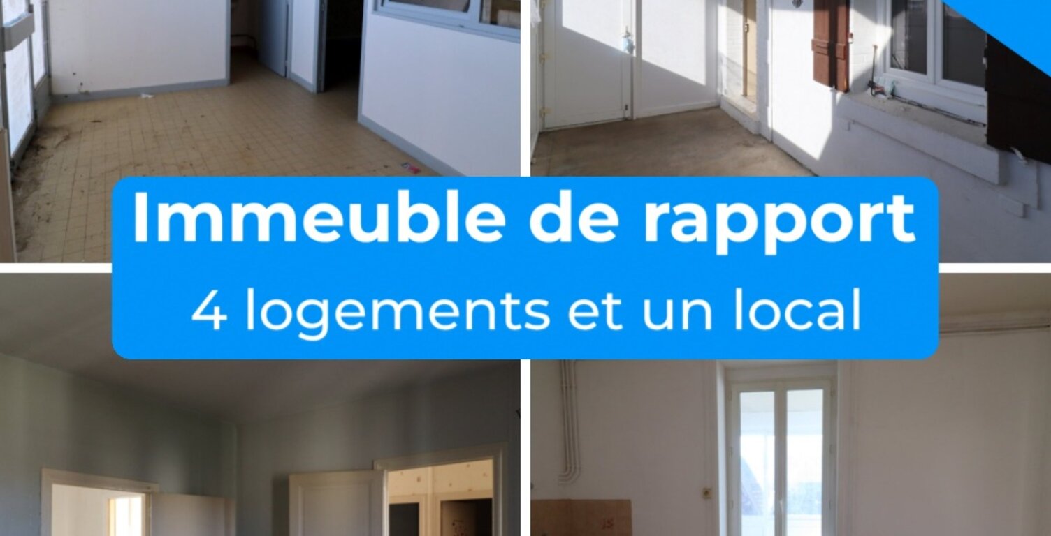Dpt Saône et Loire (71), à vendre ROMENAY immeuble - 4 appartements et 1 local commercial — photo 1