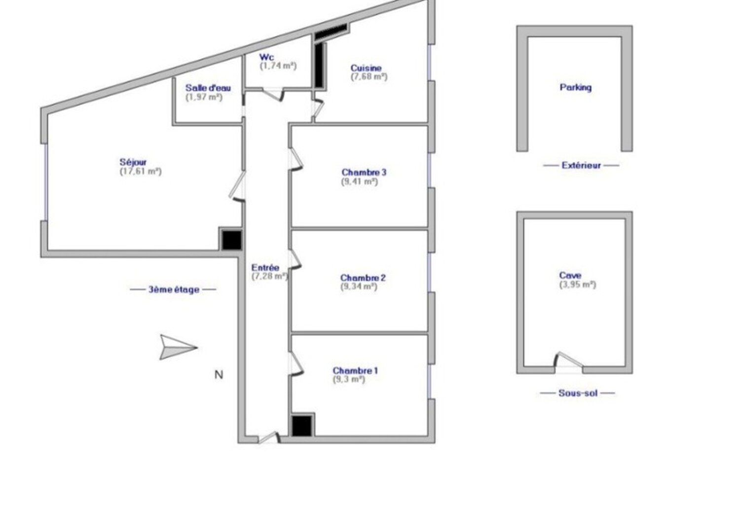 Appartement à vendre 4 pièces 64M2 - CHAMPIGNY SUR MARNE (94) — photo 1