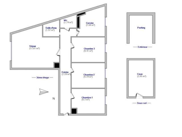 Appartement à vendre 4 pièces 64M2 - CHAMPIGNY SUR MARNE (94) — photo du bien