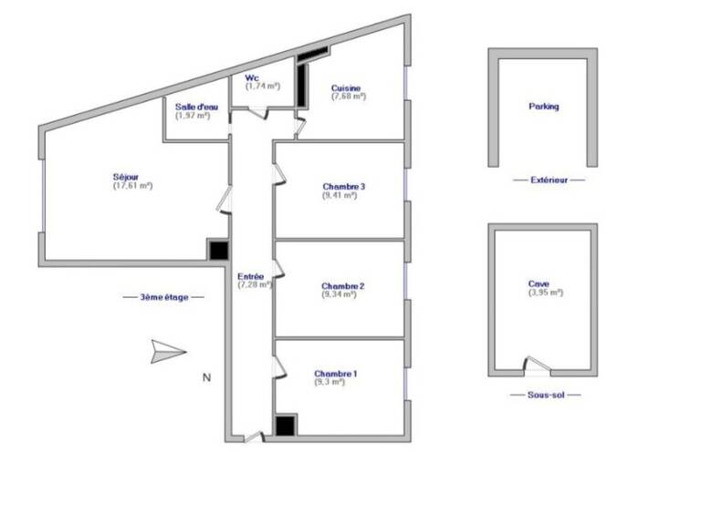 Appartement à vendre 4 pièces 64M2 - CHAMPIGNY SUR MARNE (94) — photo 1